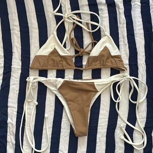 Mikoh color block bikini